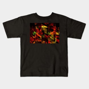 Abstract Quilt Art Design Kids T-Shirt